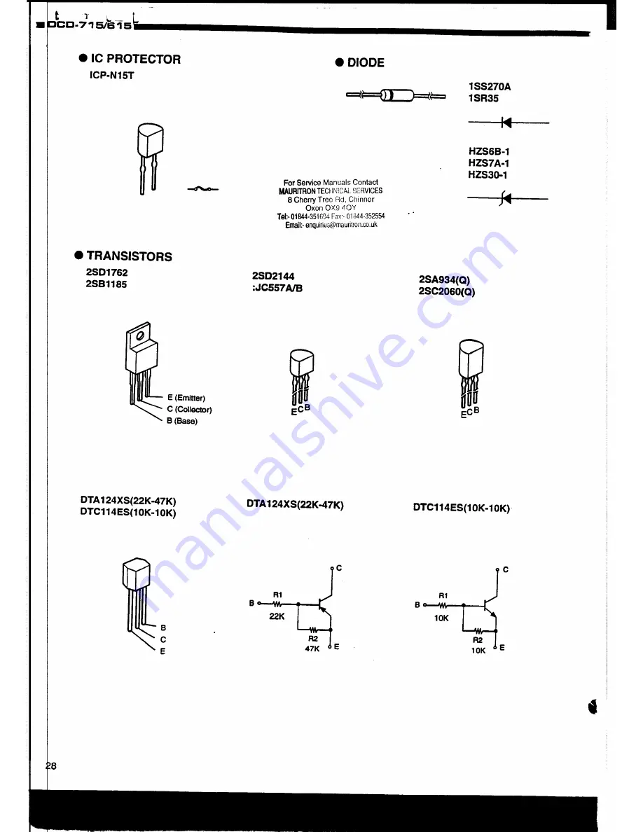 Denon DCD-615 Service Manual Download Page 22