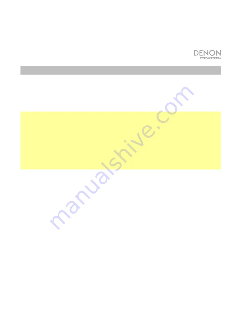 Denon DN-202WR User Manual Download Page 5