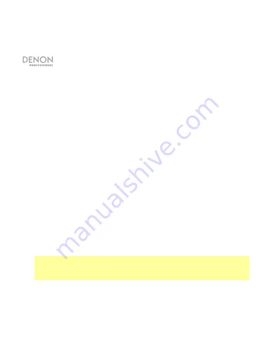 Denon DN-202WR User Manual Download Page 12