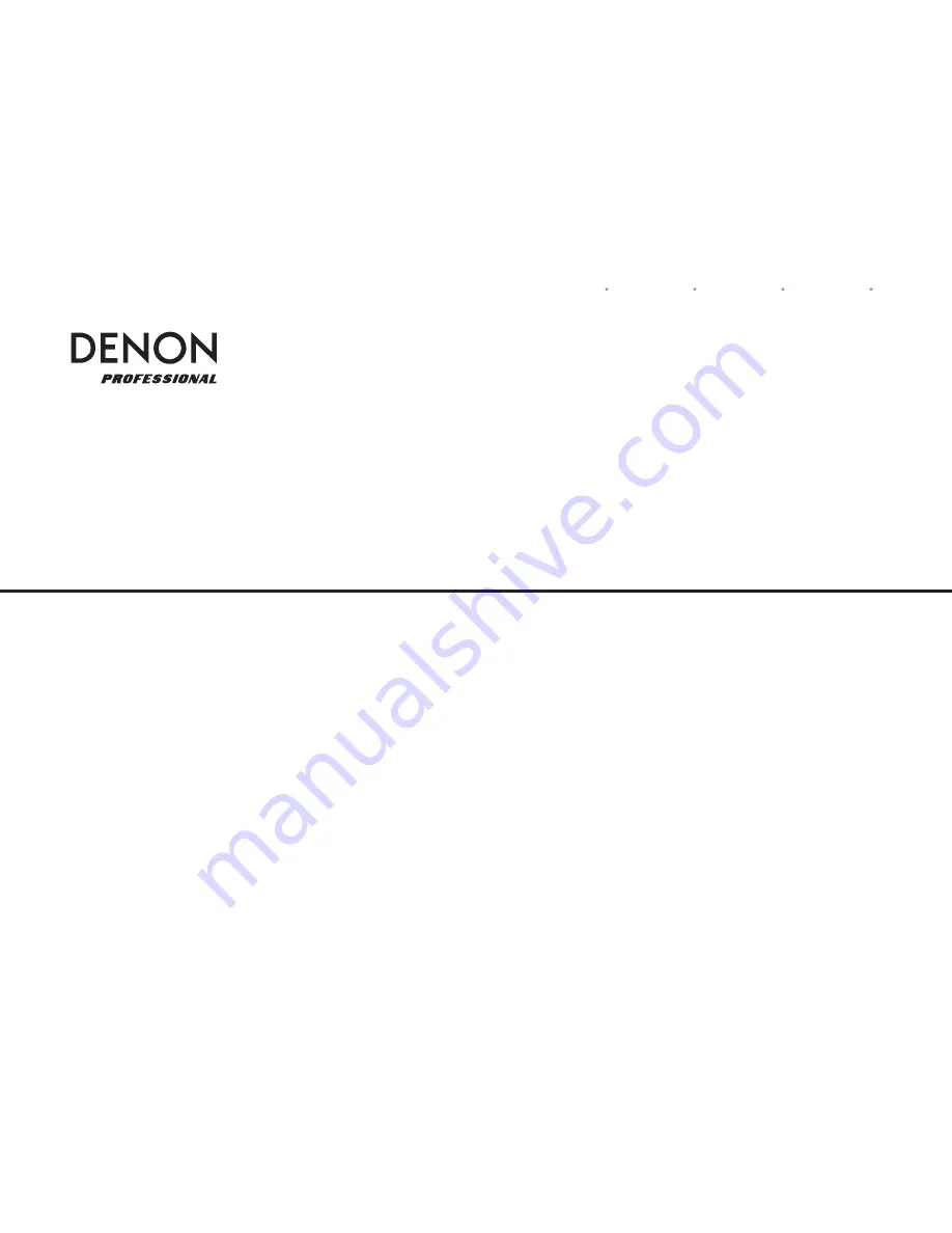 Denon DN-700H Owner'S Manual Download Page 1