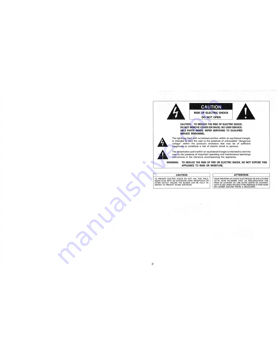 Denon DRA-1035R Operating Instructions Manual Download Page 2