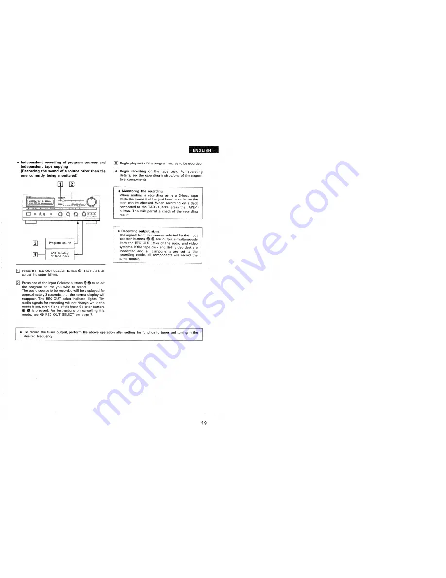 Denon DRA-1035R Operating Instructions Manual Download Page 19