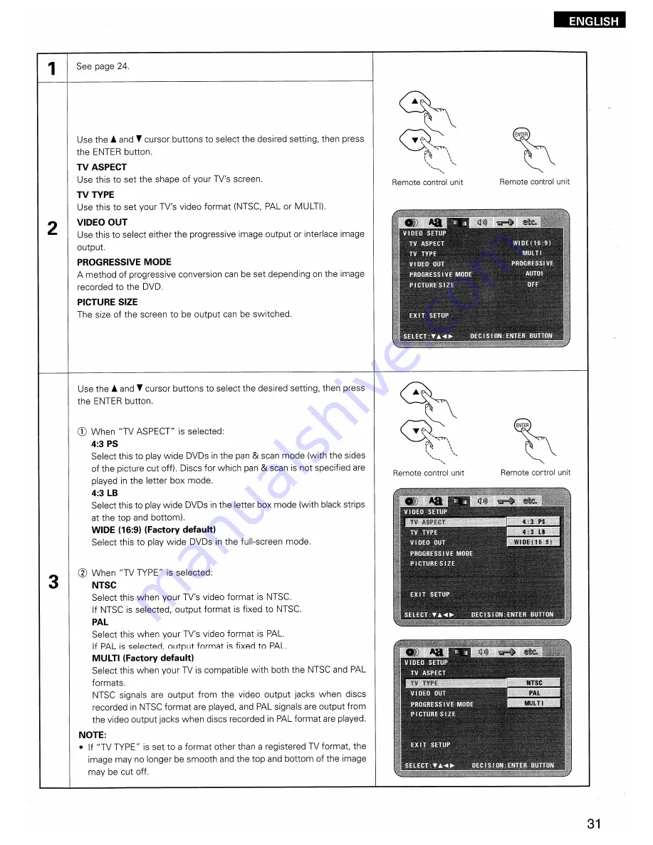 Denon DVD-5900 Скачать руководство пользователя страница 31