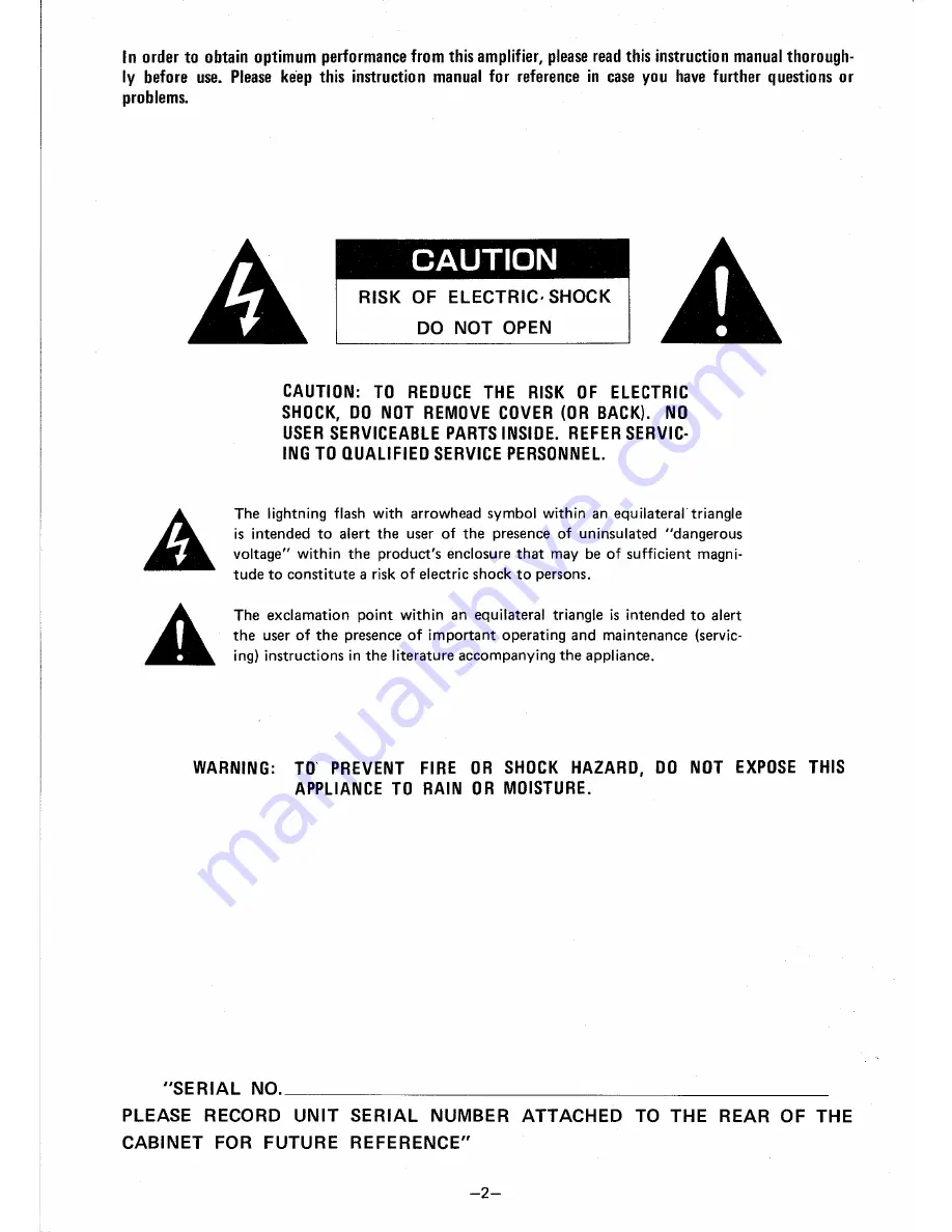 Denon PMA-757 Operating Instructions Manual Download Page 2