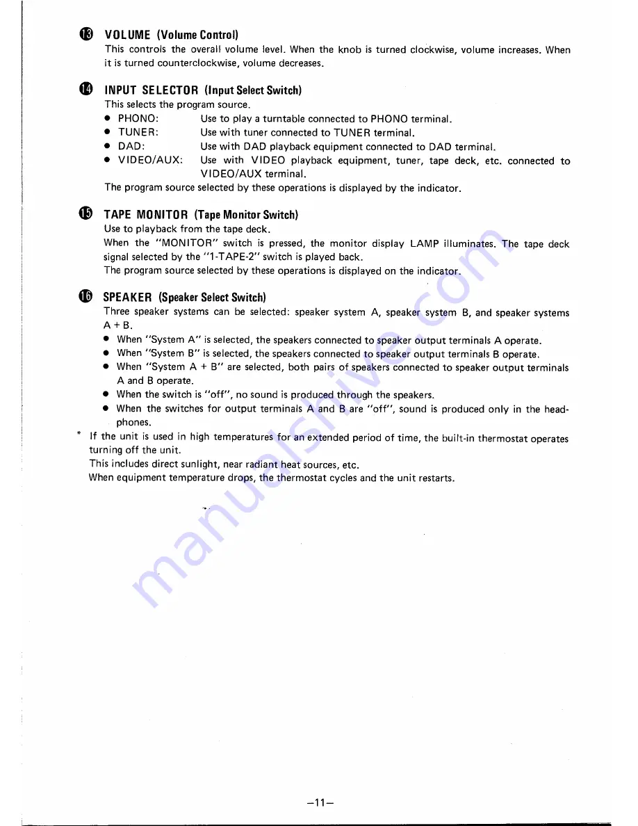 Denon PMA-757 Operating Instructions Manual Download Page 11