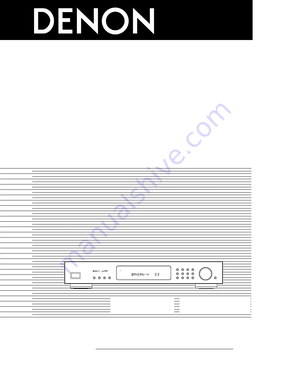 Denon TU-235RD Operating Instructions Manual Download Page 1