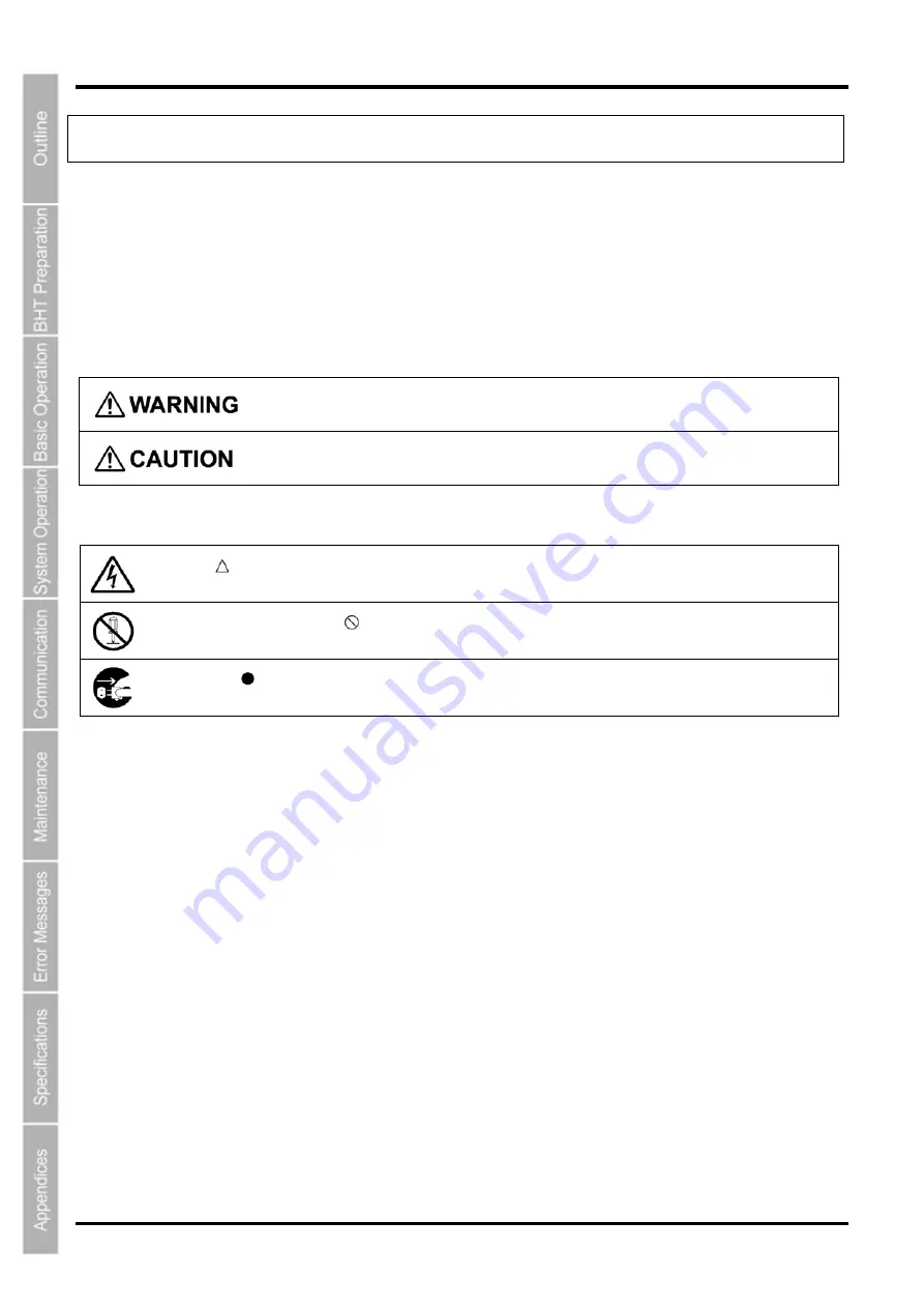 Denso BHT-805B User Manual Download Page 8