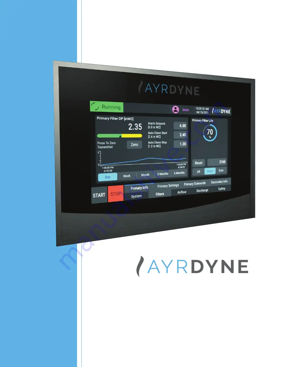 Dentech AYRDYNE 4.0 Installation, Operation And Maintenance Manual Download Page 1