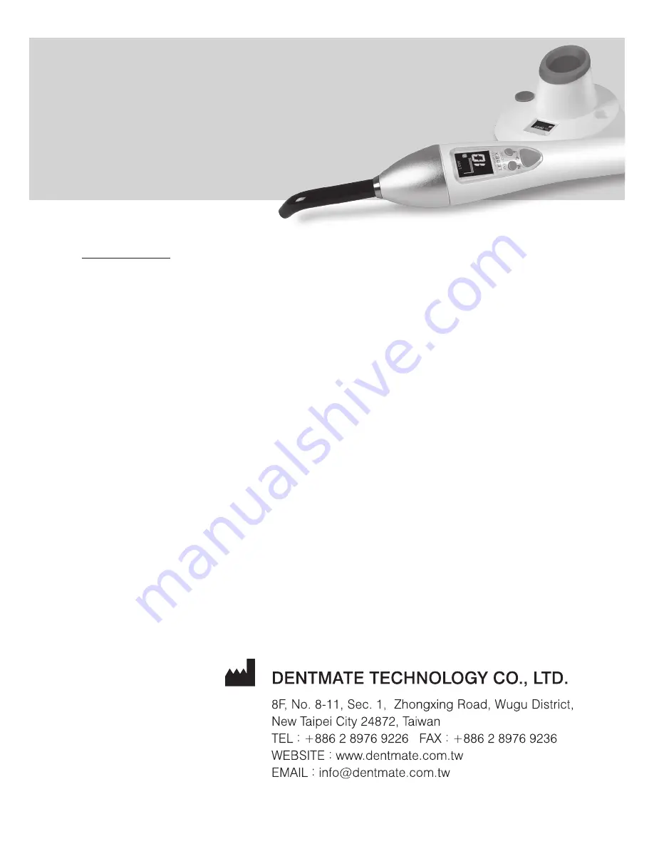 Dentmate LEDEX WL-090 Instructions For Use Manual Download Page 2