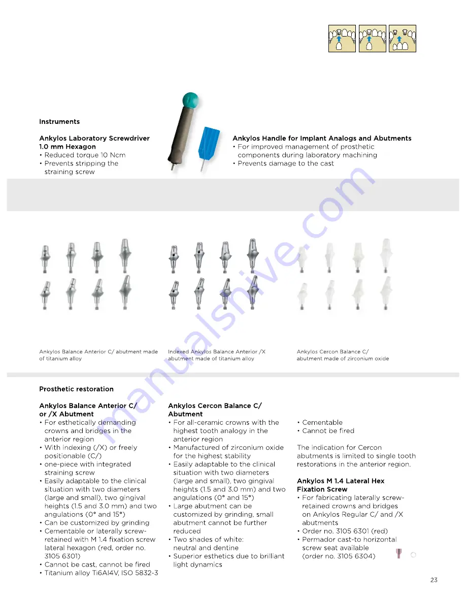 Dentsply Sirona Ankylos Balance Base Abutment C Скачать руководство пользователя страница 23