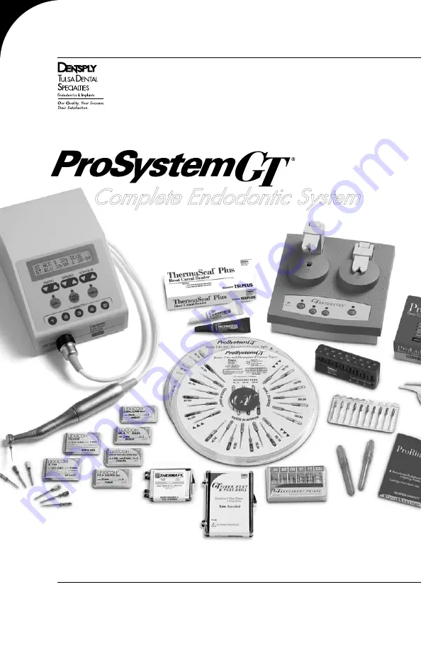 DENTSPLY Tulsa Dental ProSystemGT Скачать руководство пользователя страница 1