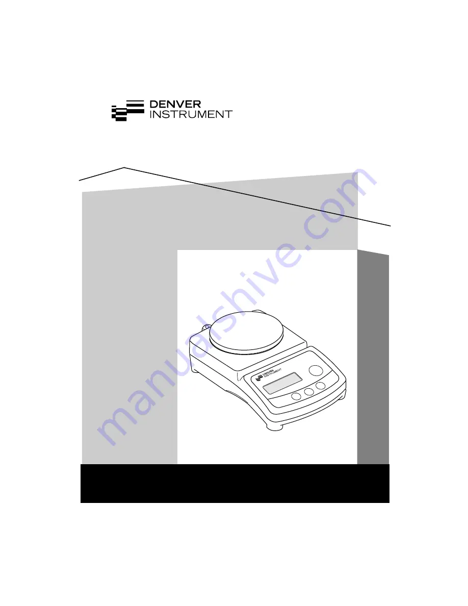 Denver Instrument PK-10 Скачать руководство пользователя страница 1