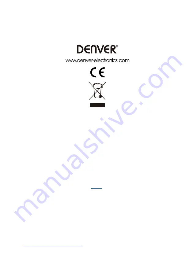 Denver 5706751044526 Instruction Manual Download Page 19