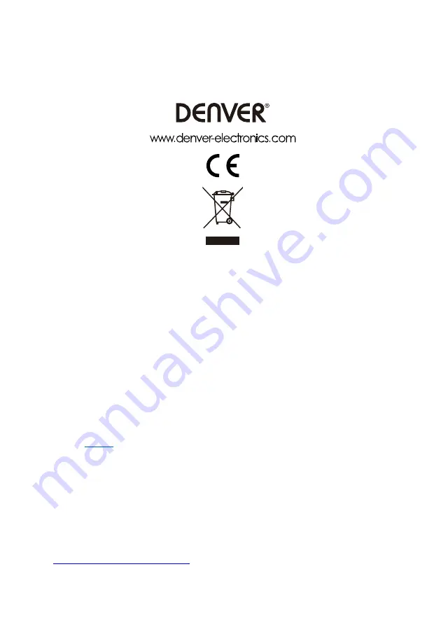 Denver 5706751044526 Instruction Manual Download Page 31