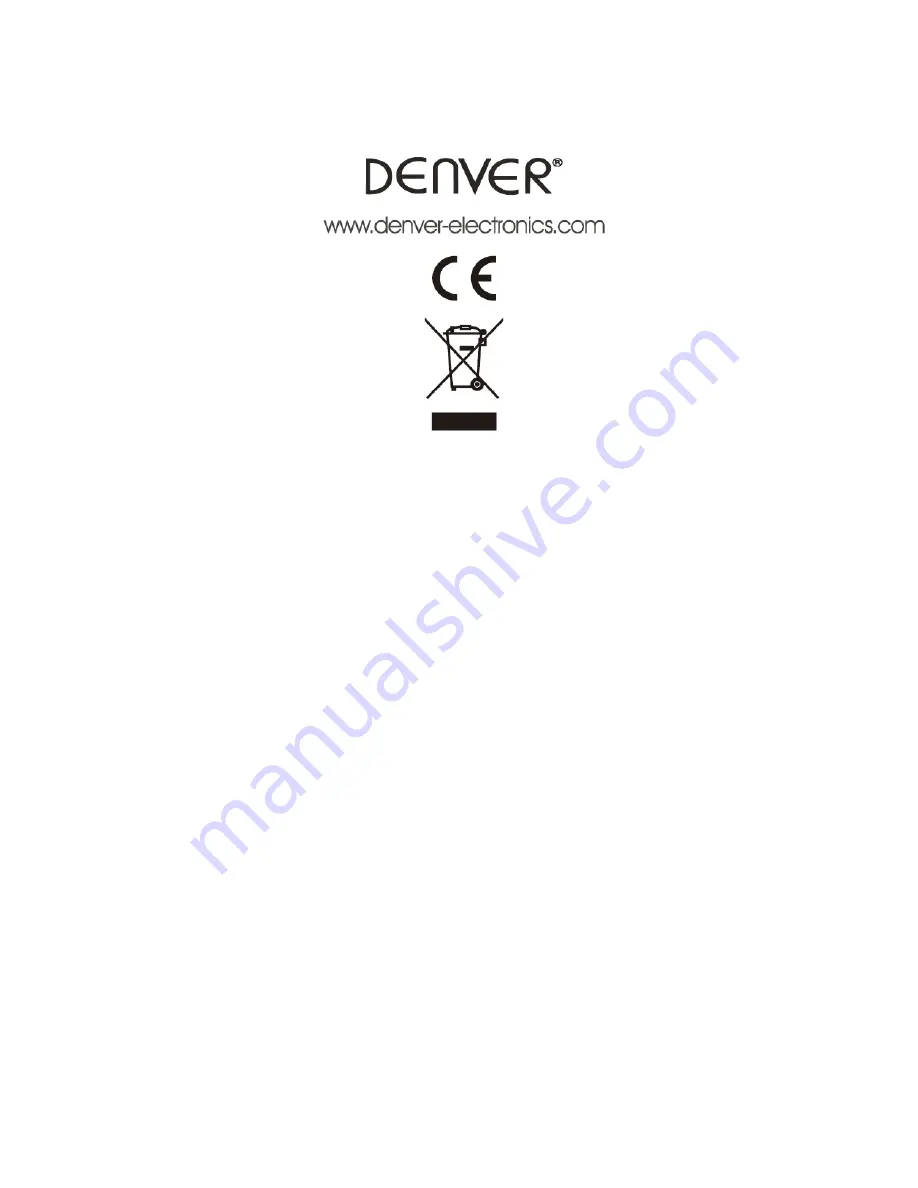 Denver CRB-818 Operating Instructions Manual Download Page 9