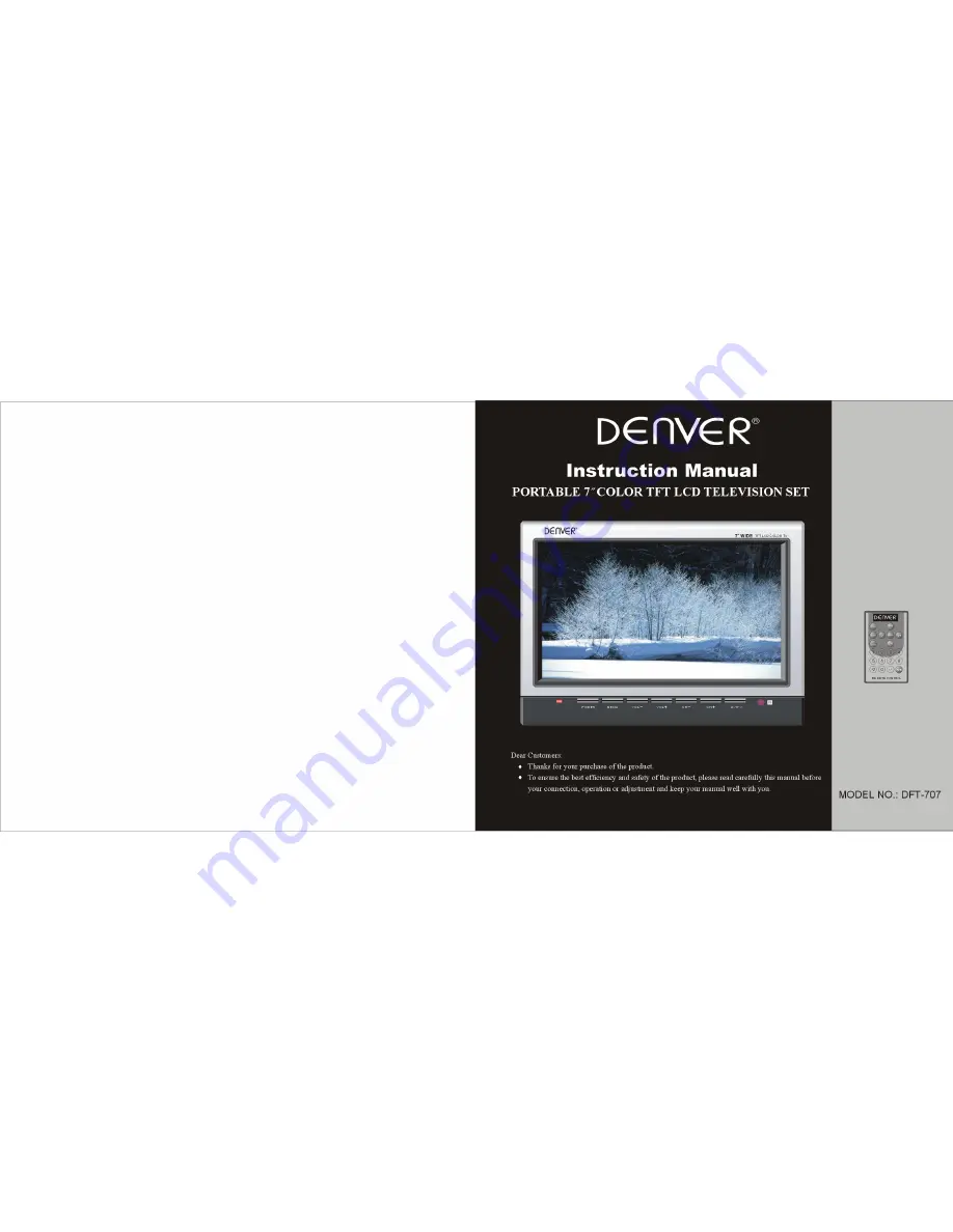 Denver DFT-707 Instruction Manual Download Page 1