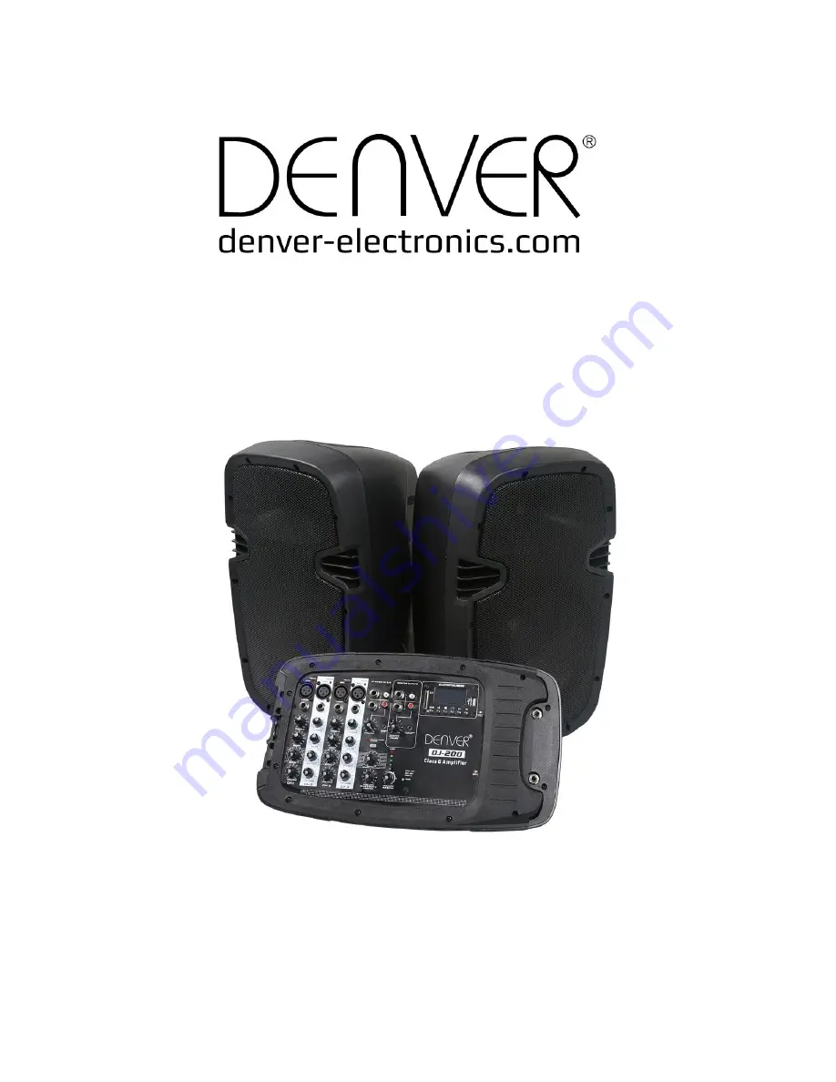 Denver DJ-200 Instruction Manual Download Page 1