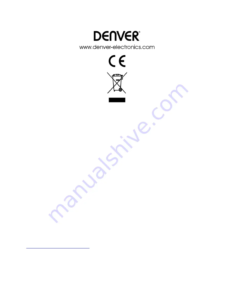 Denver MRD-165 Instruction Manual Download Page 22