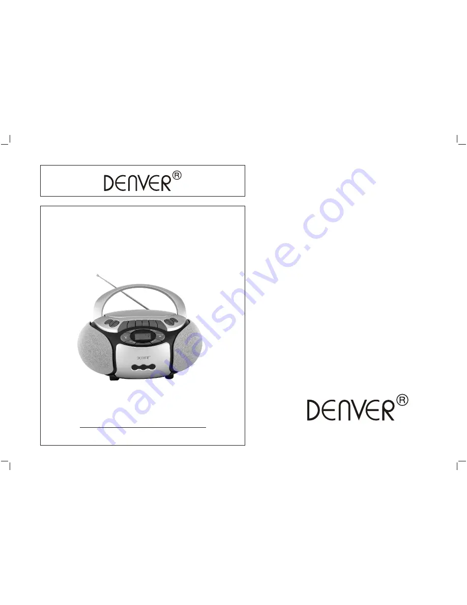 Denver TCM-210 User Manual Download Page 1