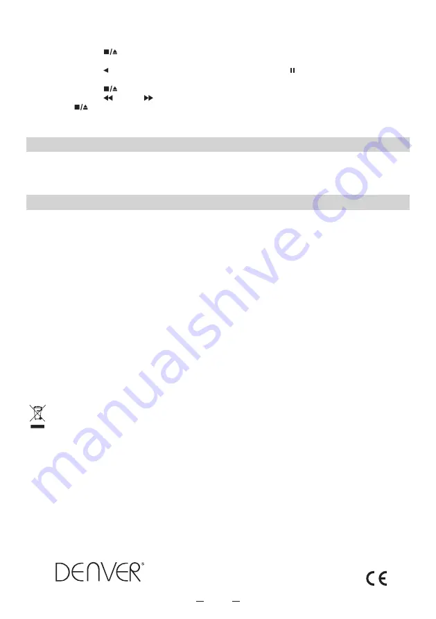 Denver TCS-86 User Manual Download Page 13