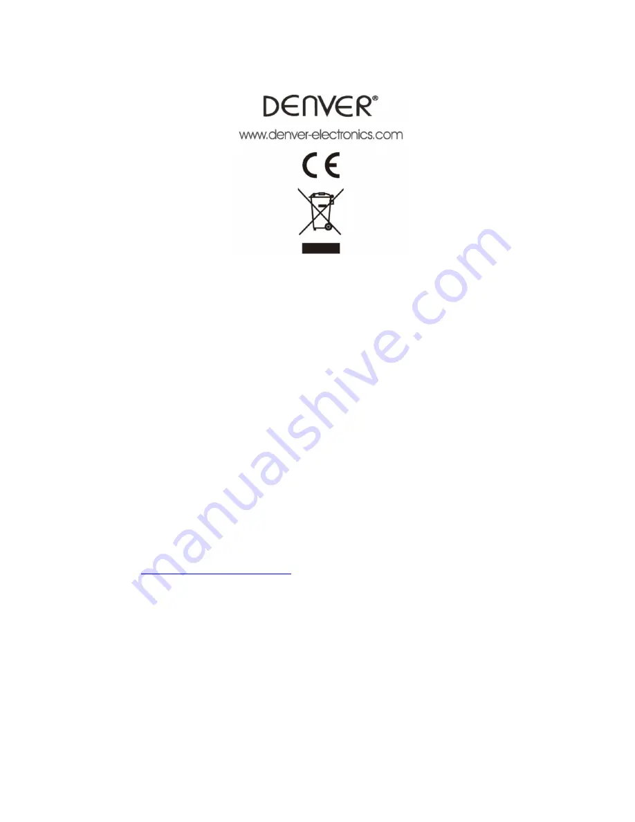 Denver WCT-3004 Instruction Manual Download Page 16