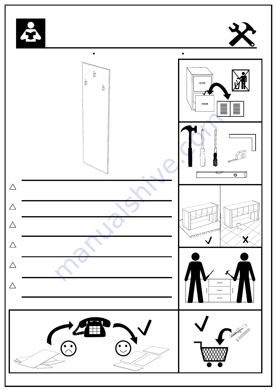 Denver wieszak Assembly Instruction Download Page 1