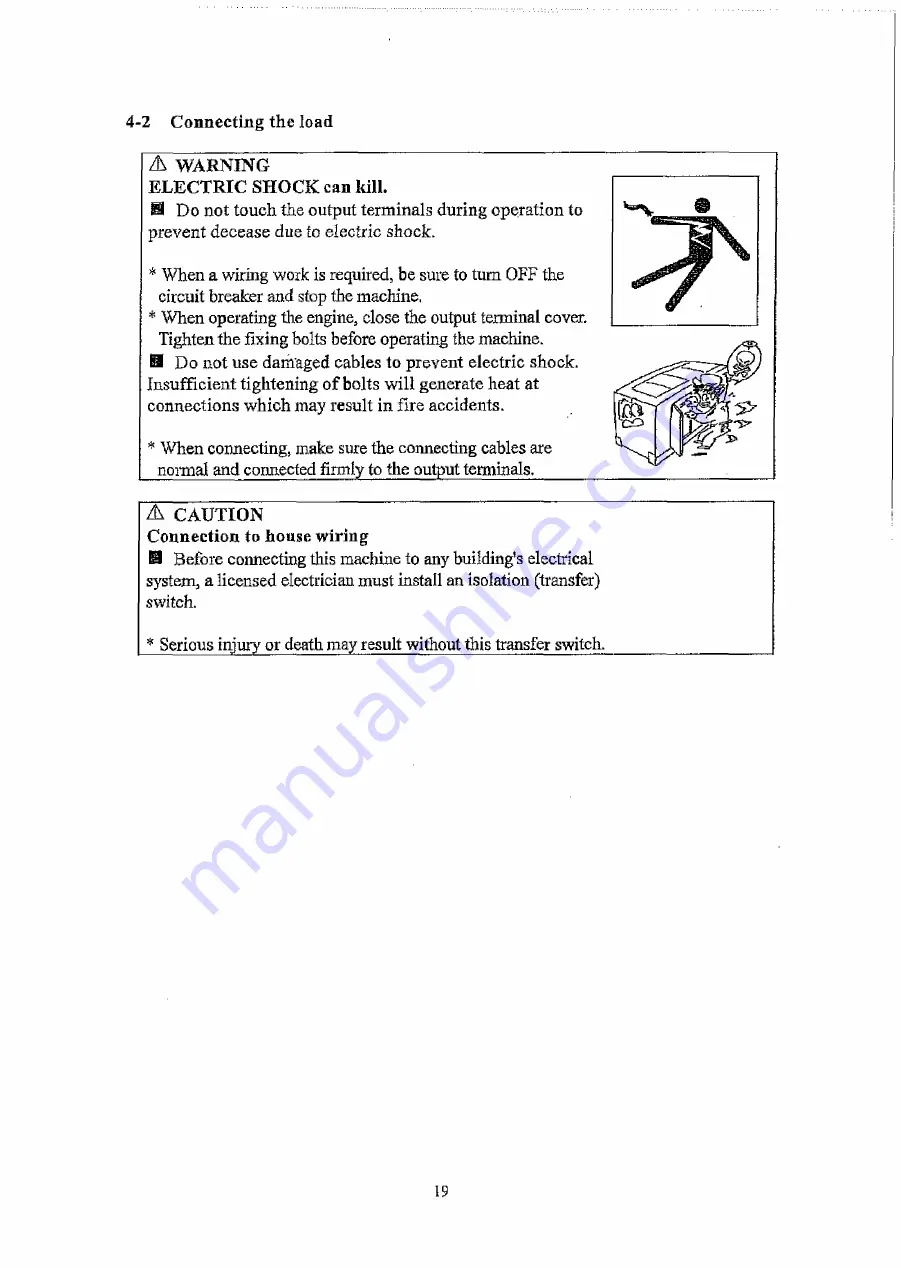 Denyo DCA-10LSX Instruction Manual Download Page 23