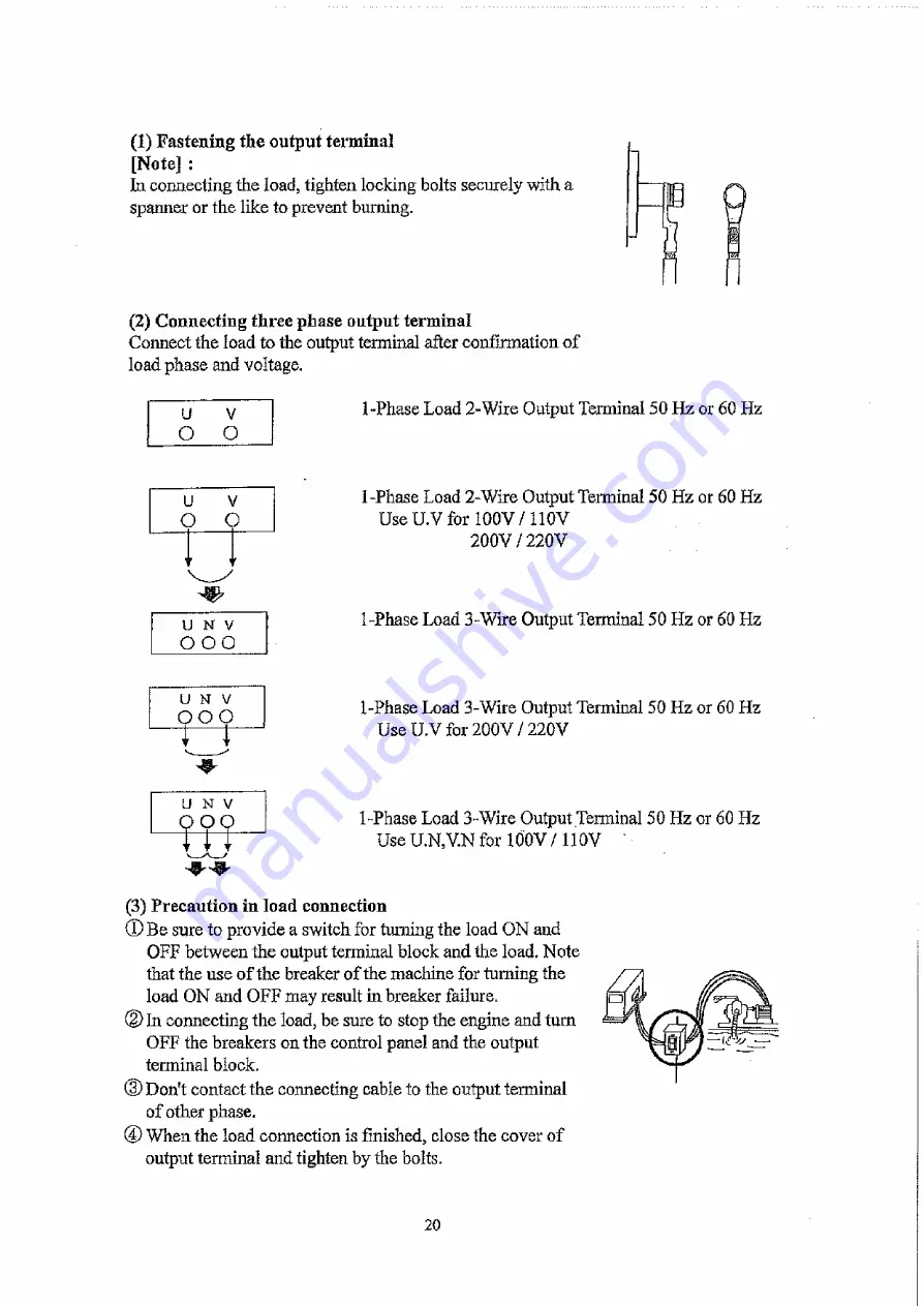 Denyo DCA-10LSX Instruction Manual Download Page 24