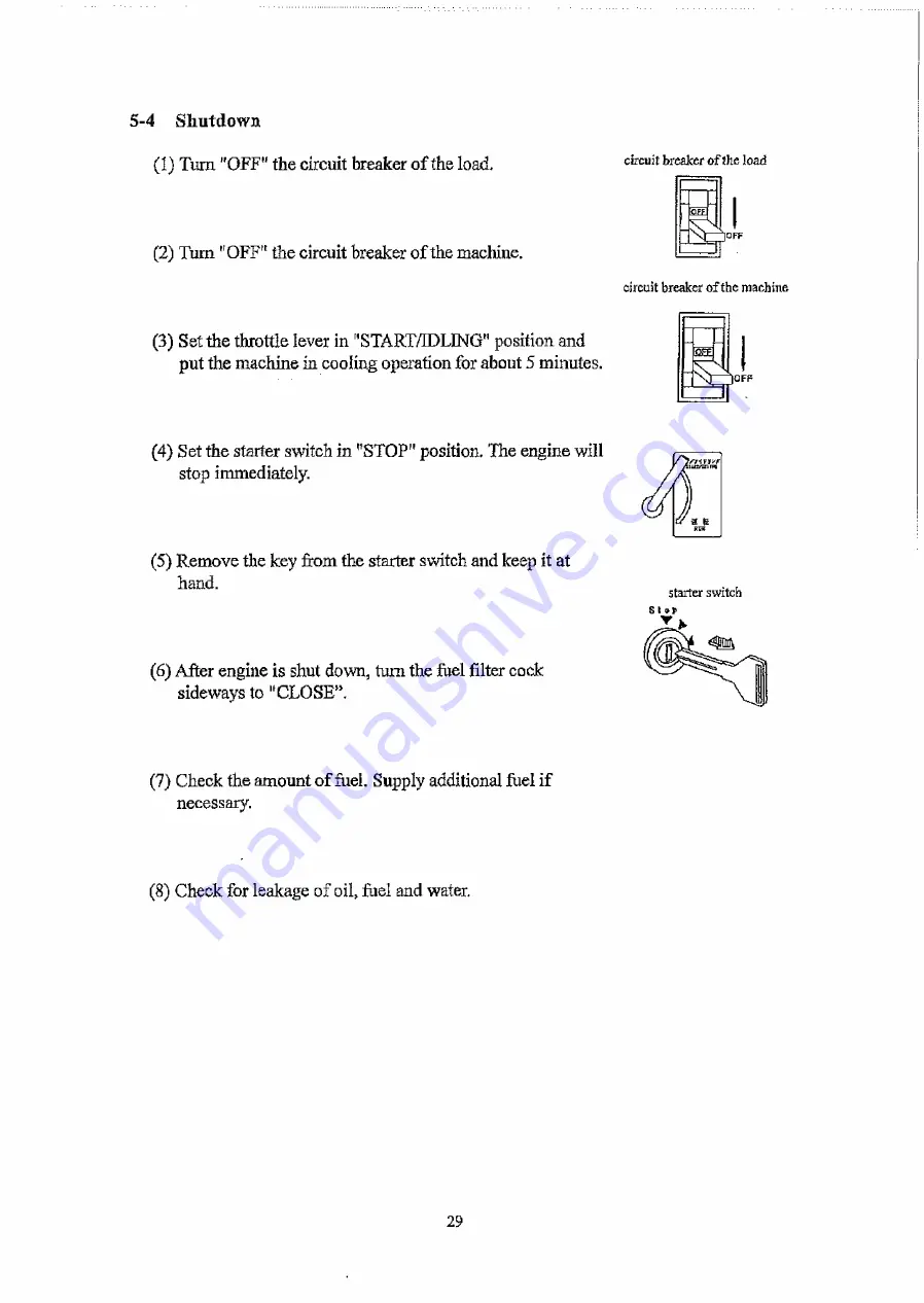 Denyo DCA-10LSX Instruction Manual Download Page 33