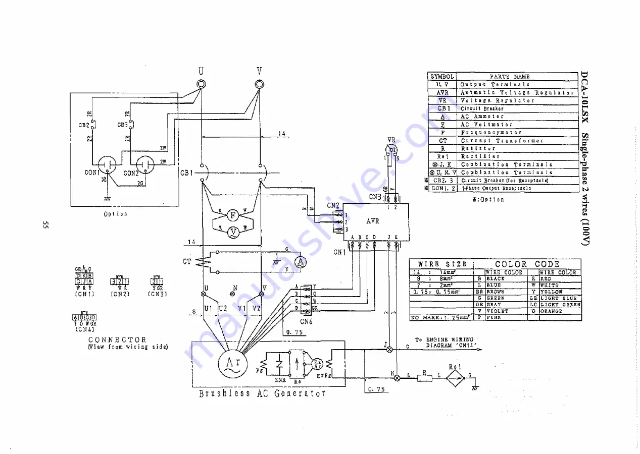 Denyo DCA-10LSX Instruction Manual Download Page 59