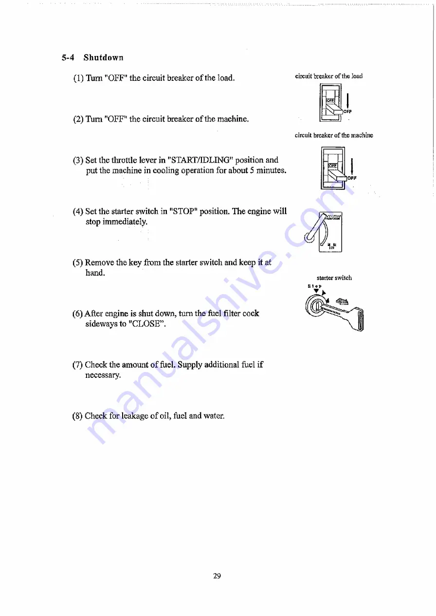 Denyo DCA-13LSK Instruction Manual Download Page 33