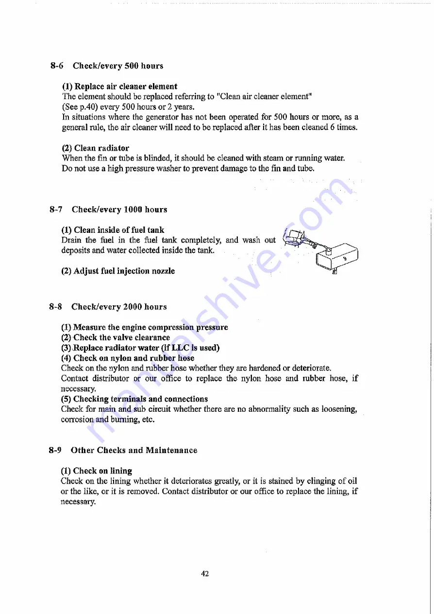 Denyo DCA-13LSK Instruction Manual Download Page 46