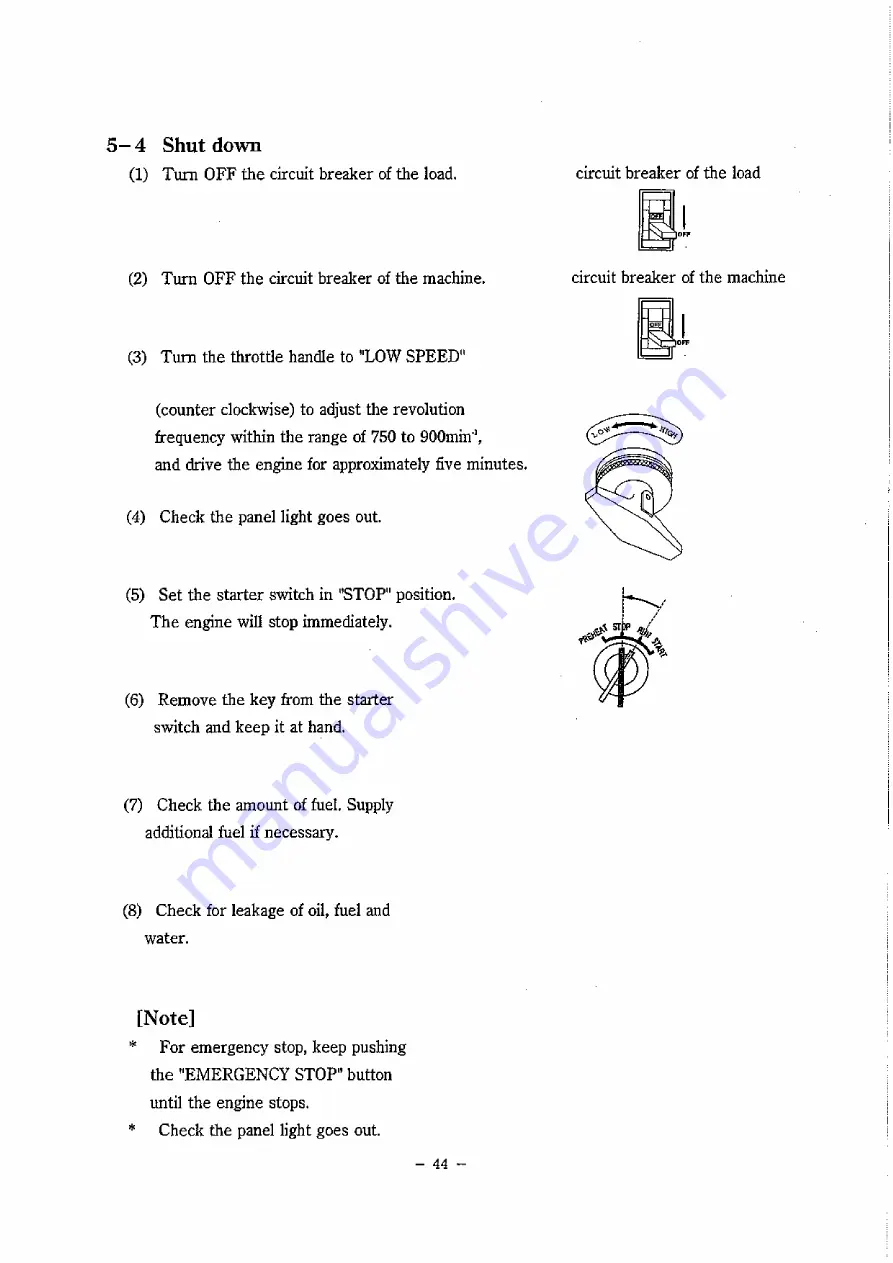 Denyo DCA-150ESK Instruction Manual Download Page 45