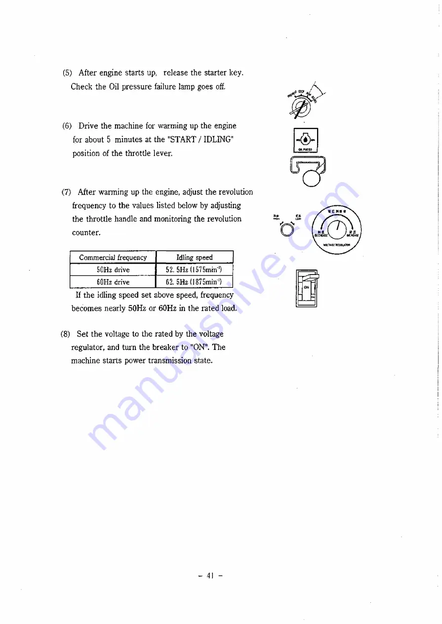 Denyo DCA-25USI Instruction Manual Download Page 42