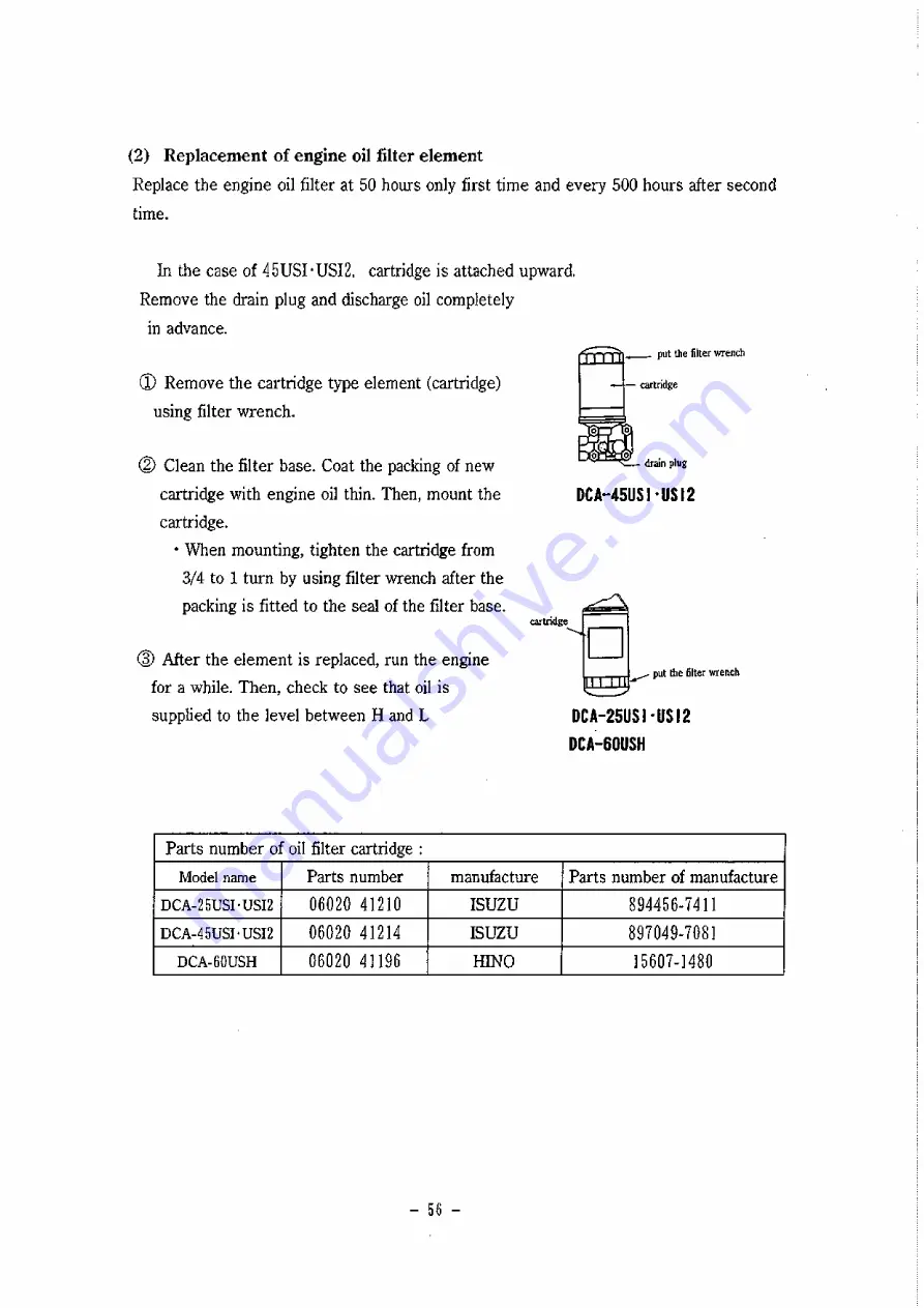 Denyo DCA-25USI Instruction Manual Download Page 57