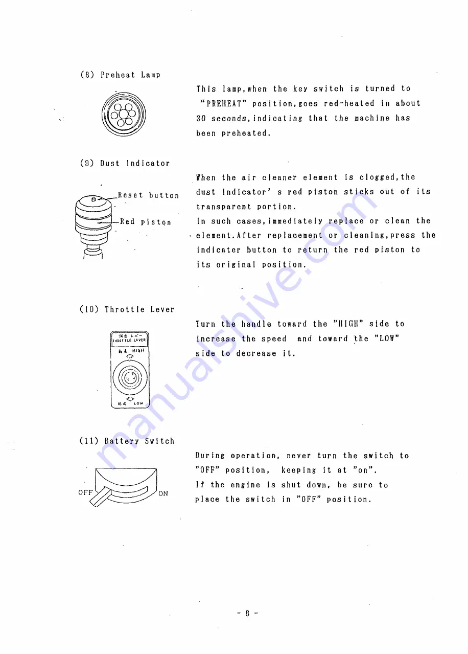 Denyo DCA-800SPK Instruction Manual Download Page 9