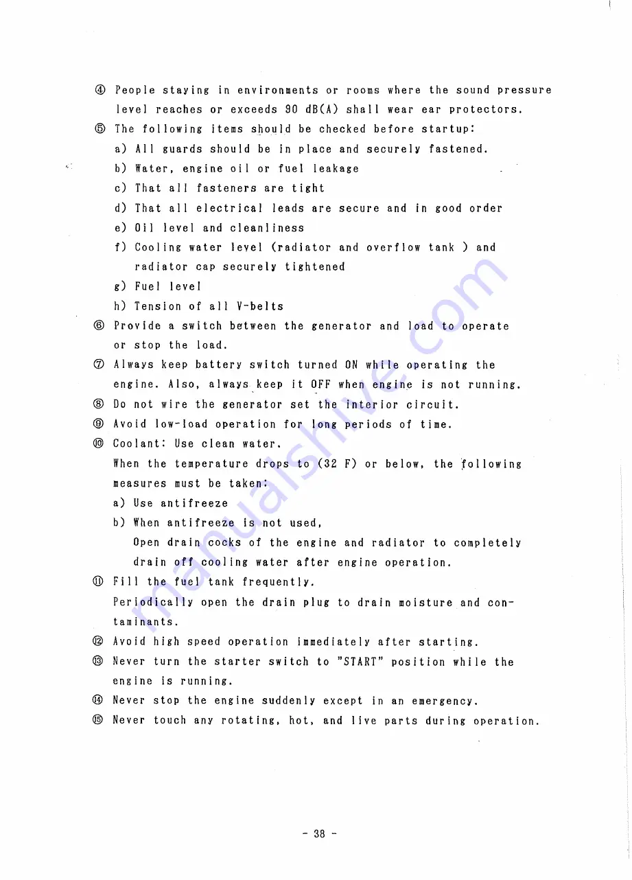 Denyo DCA-800SPK Instruction Manual Download Page 39