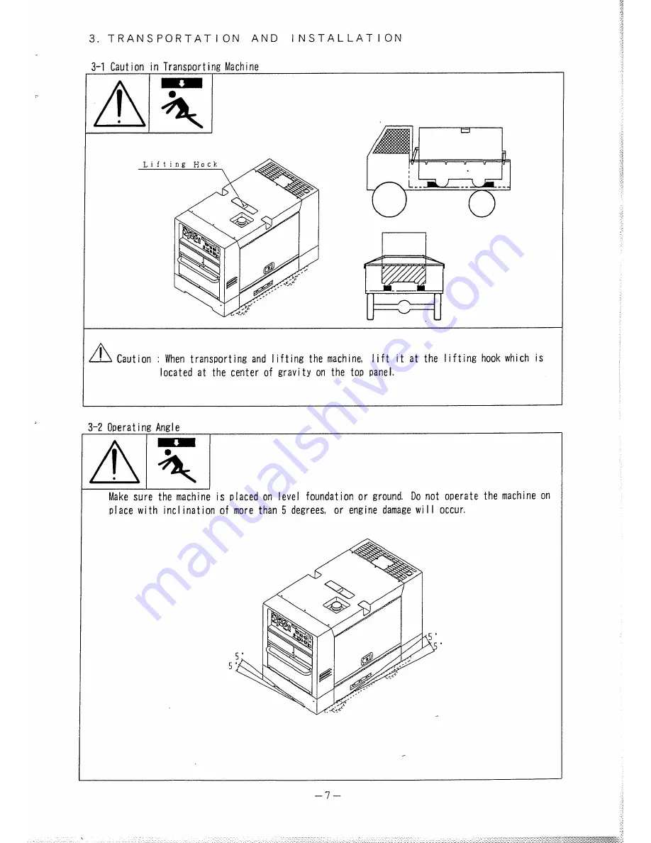 Denyo DLW-300ESW Instruction Manual Download Page 9