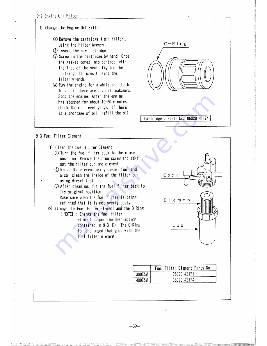 Denyo DLW-300ESW Instruction Manual Download Page 41