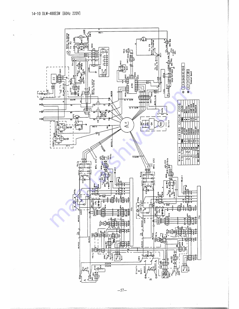 Denyo DLW-300ESW Instruction Manual Download Page 59