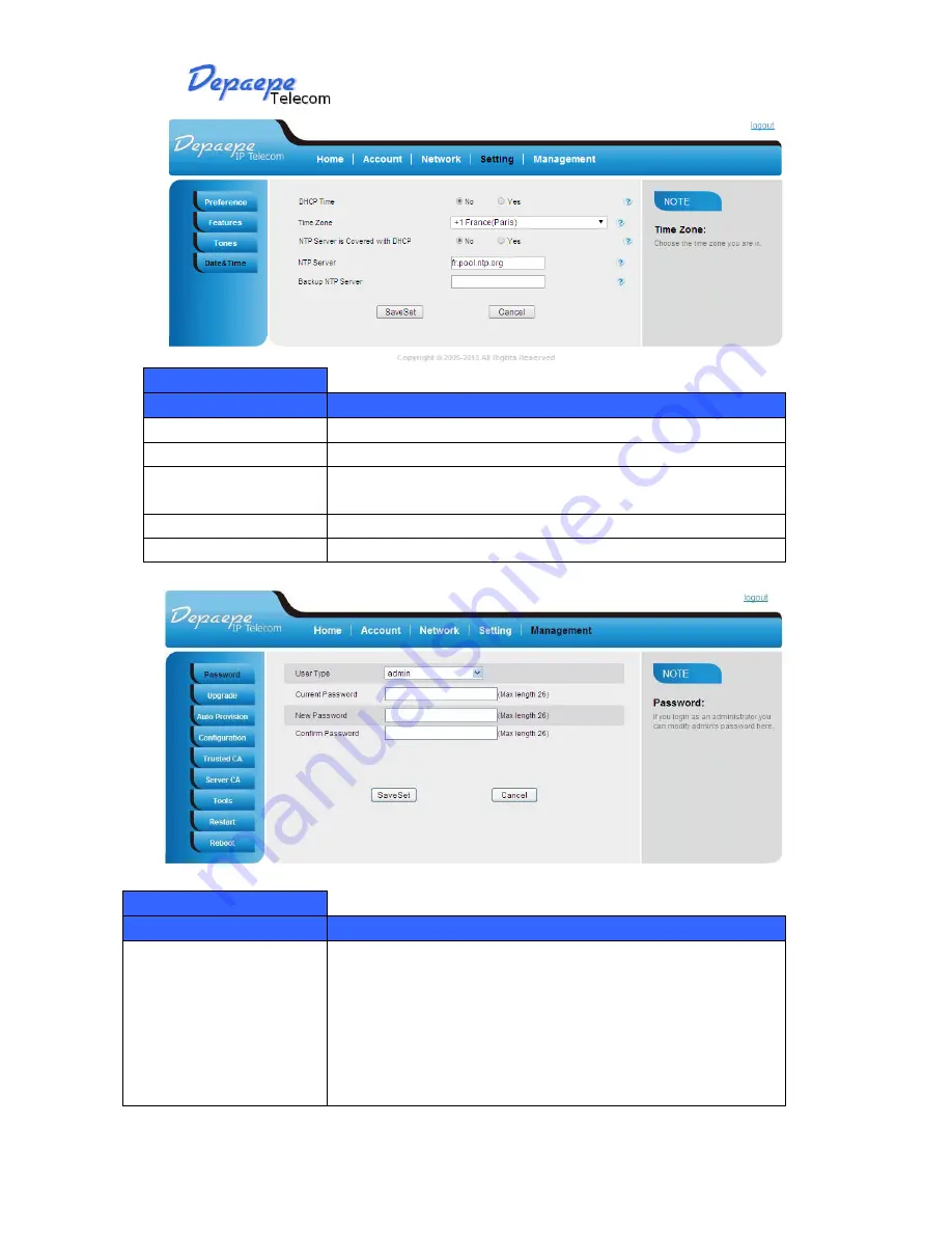 Depaepe Telecom HD 2000 series User Manual Download Page 41