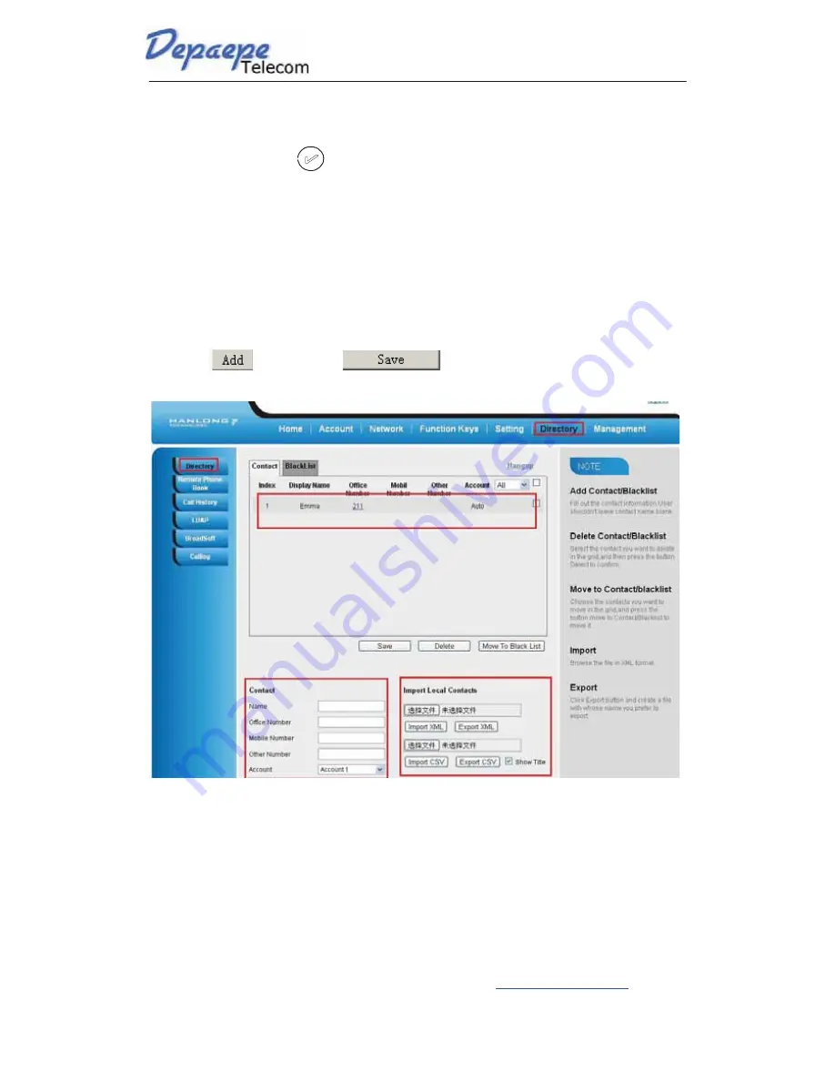 Depaepe Telecom UC802 User Manual Download Page 27