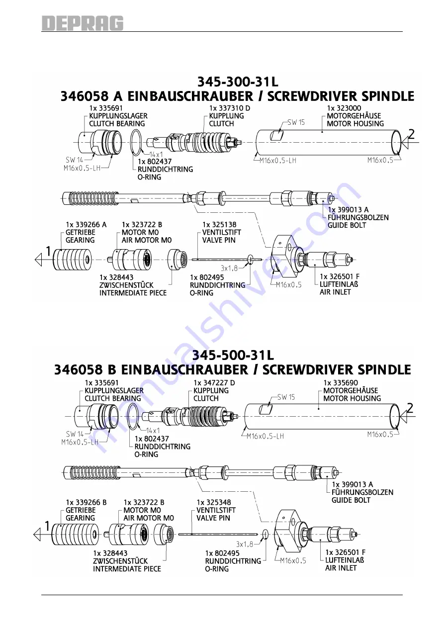 Deprag 345-300-31L Operating Instruction Booklet Download Page 19