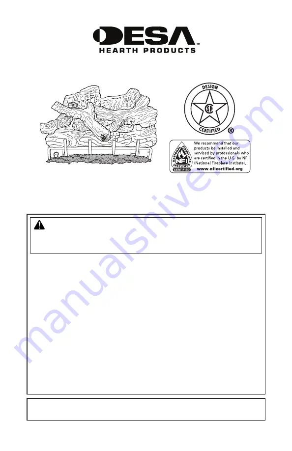 Desa CRB3624NR Owner'S Operation And Installation Manual Download Page 1