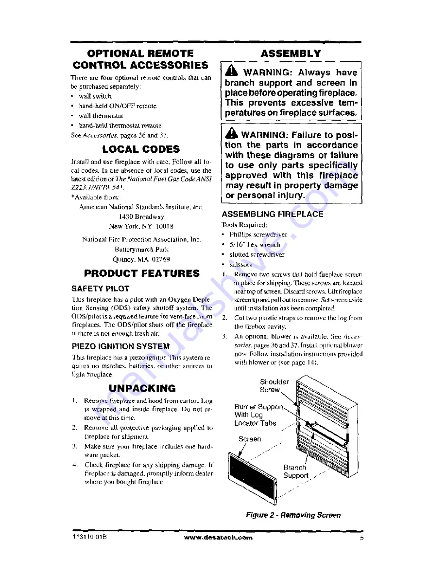 Desa GMC60F Assembly Instructions Manual Download Page 11