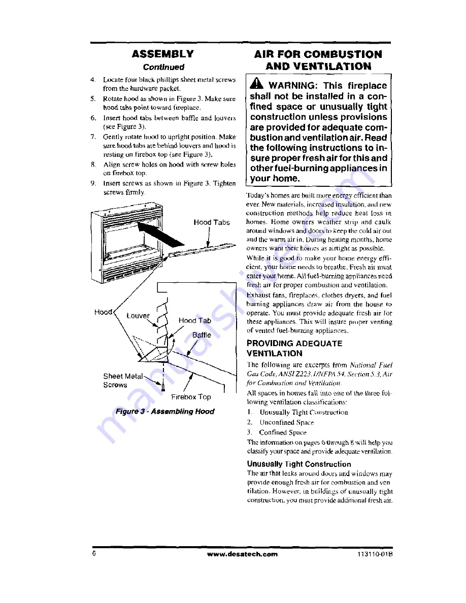 Desa GMC60F Assembly Instructions Manual Download Page 12