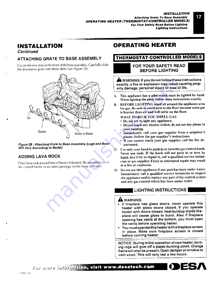 Desa GMC60F Assembly Instructions Manual Download Page 69