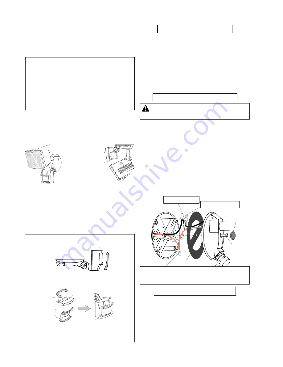 Desa Motion Sensing Halogen Fixture 5525 Owner'S Manual Download Page 6