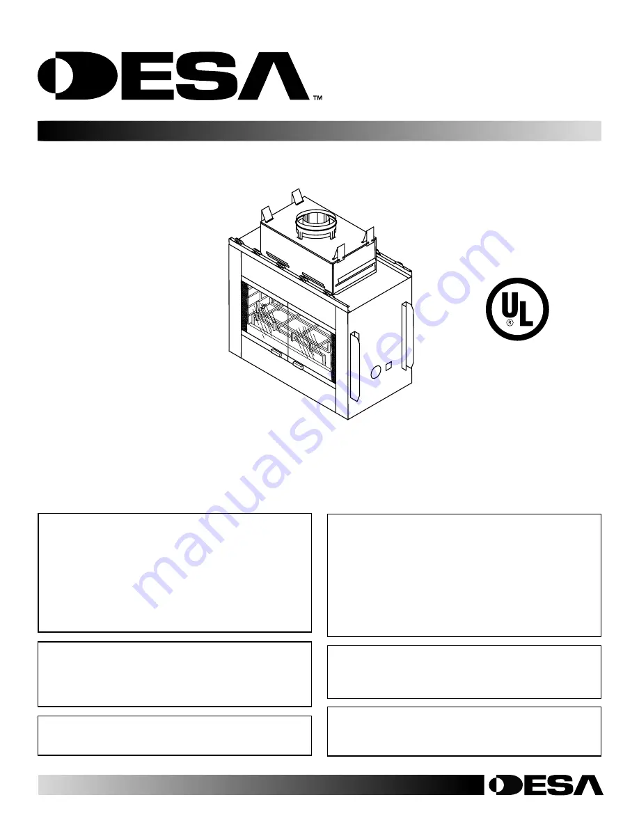 Desa THE SAVANNAH V3610ST Installation And Operating Instructions Manual Download Page 1