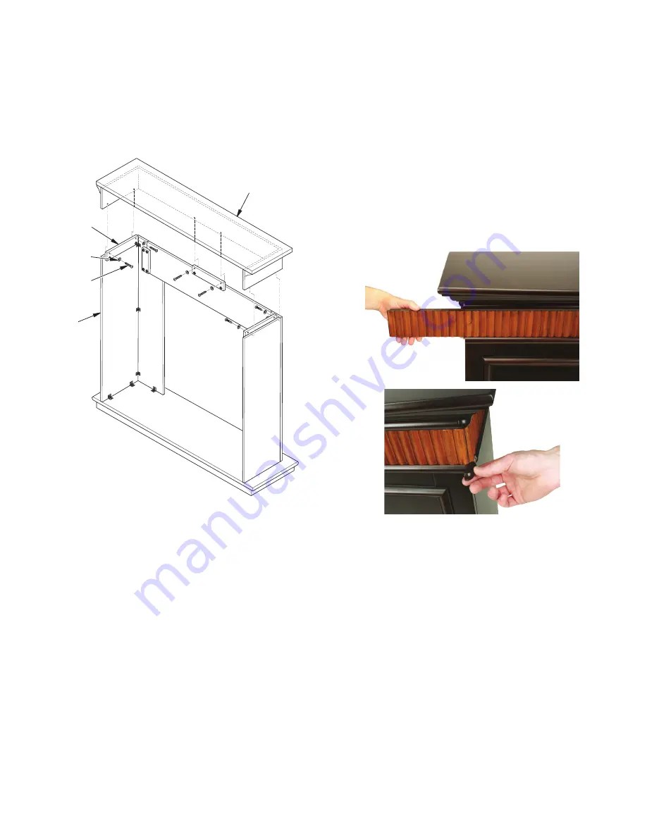 Desa Wall Mantel and Base W26ME Assembly And Installation Instructions Download Page 3